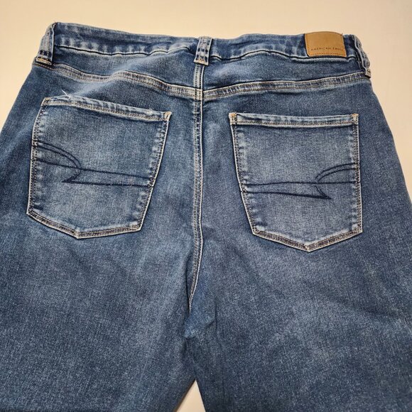 American Eagle Stretch Denim Curvy Super High Rise Flare Jeans - Picture 3 of 9
